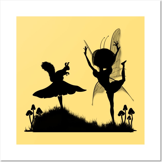 Little fairy dancing in the night Wall Art by Nicky2342